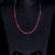 Silver Plated Hydro RedRuby Stone CZ Necklace 