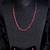 Rose Gold Plated Hydro RedRuby Stone CZ Necklace