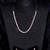 Rose Gold Plated Pink Stone CZ Necklace