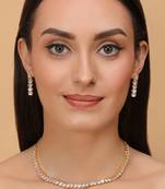 Gold Plated CZ Diamond Necklace