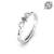 Pure 925 silver solitaire island ring for women
