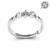 Pure 925 silver solitaire island ring for women