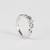 Pure 925 silver solitaire island ring for women