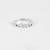 Pure 925 silver solitaire island ring for women