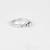 Pure 925 silver solitaire island ring for women