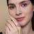 Pure 925 silver oval solitaire ring for women