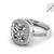 Pure 925 silver oval solitaire ring for women