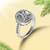 Pure 925 silver oval solitaire ring for women