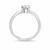 Pure 925 silver everyday solitaire ring for women