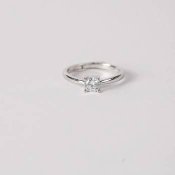 silver 925 solitaire adjustable ring for women 3