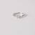 Pure 925 silver everyday solitaire ring for women