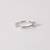 Pure 925 silver everyday solitaire ring for women