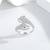 Pure 925 silver serpent empress twist ring for women