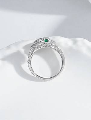 silver 925 serpent twist adjustable ring for women 3