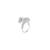 Pure 925 silver serpent empress twist ring for women