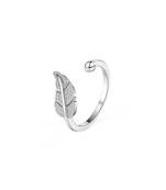 Pure 925 silver feather grace ring for women