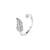Pure 925 silver feather grace ring for women