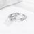 Pure 925 silver feather grace ring for women