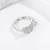 Pure 925 silver feather grace ring for women