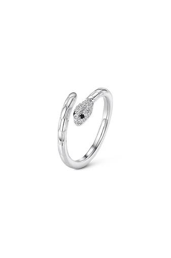 Pure 925 silver mystic serpent open ring for women