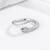 Pure 925 silver mystic serpent open ring for women