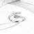 Pure 925 silver mystic serpent open ring for women