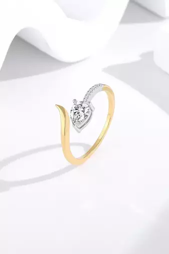 Pure 925 silver golden snake ring for women