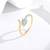 Pure 925 silver golden snake ring for women