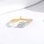Pure 925 silver golden snake ring for women