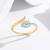 Pure 925 silver golden snake ring for women