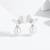 Pure 925 silver pearl wing serenade earrings for women
