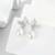 Pure 925 silver pearl wing serenade earrings for women