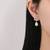 Pure 925 silver pearl wing serenade earrings for women