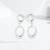 Pure 925 silver liquid drop earrings for women