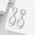 Pure 925 silver liquid drop earrings for women