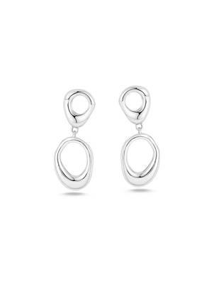 Pure 925 silver liquid drop earrings for women 4