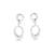 Pure 925 silver liquid drop earrings for women