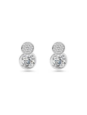Pure 925 silver double dazzle drops earrings for women 5