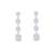 Pure 925 silver hanging box earrings for women