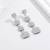 Pure 925 silver hanging box earrings for women