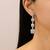 Pure 925 silver hanging box earrings for women