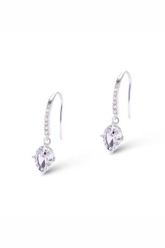 Pure 925 silver party drop earrings for women