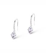 Pure 925 silver party drop earrings for women