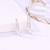 Pure 925 silver party drop earrings for women