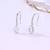 Pure 925 silver party drop earrings for women