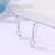 Pure 925 silver party drop earrings for women