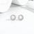 Pure 925 silver classic pearl bloom stud earrings for women