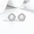 Pure 925 silver celestial pearl halo stud earrings for women