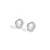 Pure 925 silver celestial pearl halo stud earrings for women