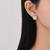 Pure 925 silver celestial pearl halo stud earrings for women